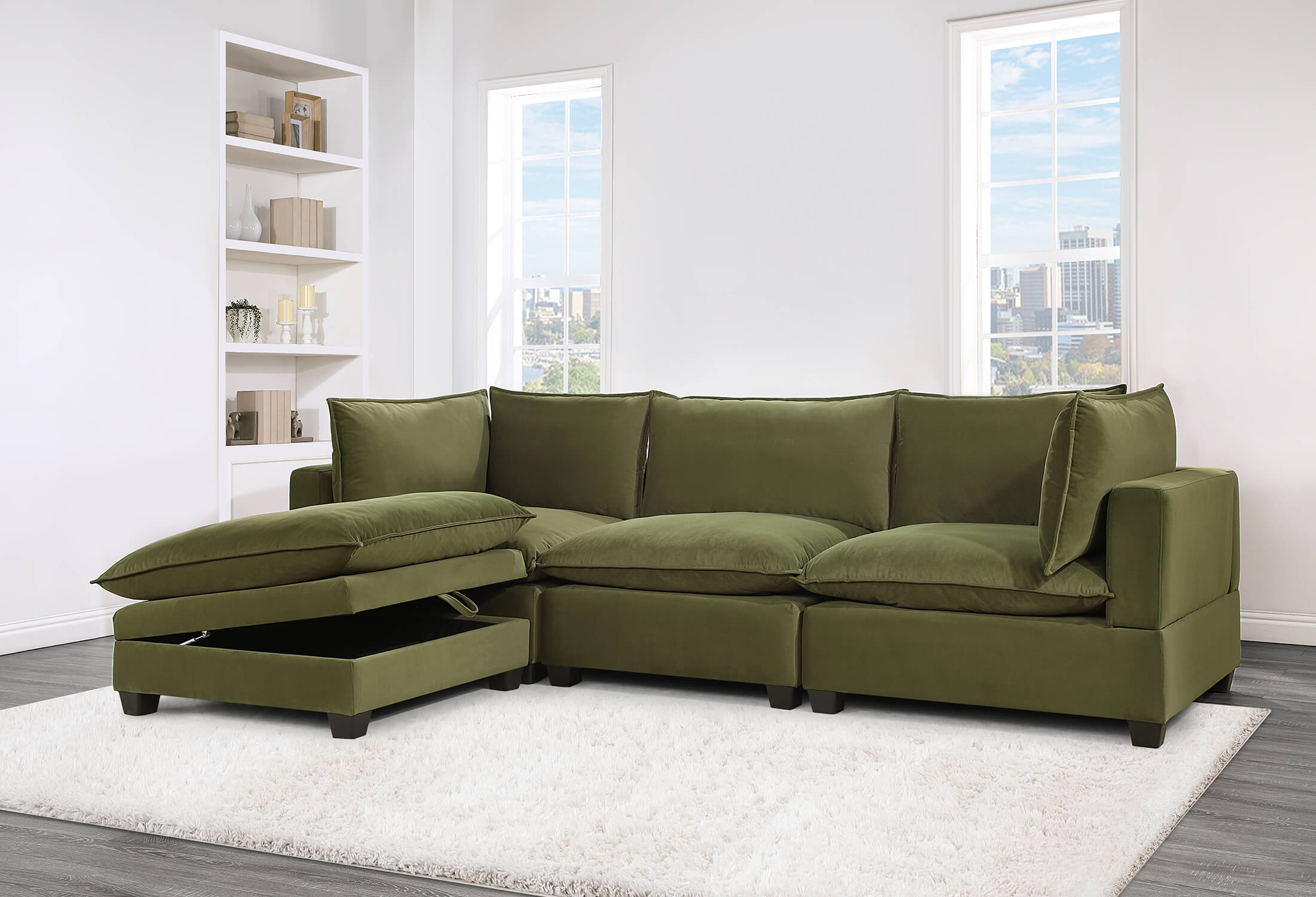 Cloud2-Velvet LBQ789-Olive